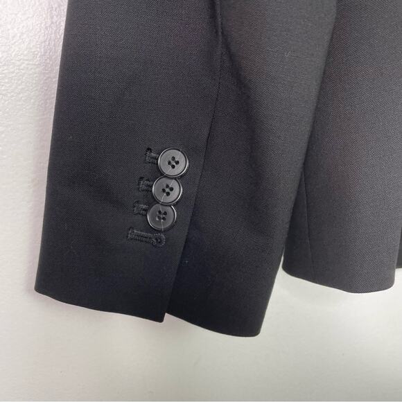 Club Monaco Black Blazer 6 Italian Tropical Wool - Picture 5 of 8